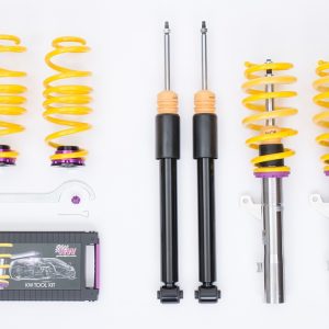 KW V2 Coilovers for SEAT Leon (KL) without electronic dampers 2WD vehicles with twist beam RA susp strut Ø 55mm 03/20-