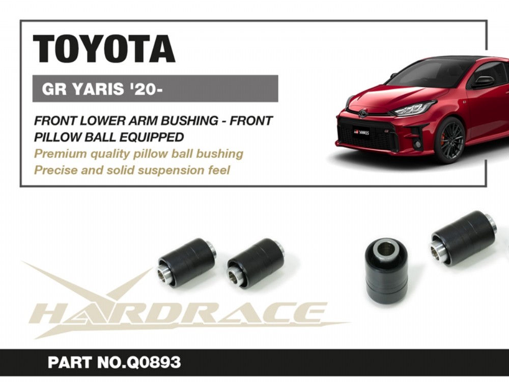 Hardrace Suspension for TOYOTA GR YARIS '20- FRONT LOWER ARM FRONT BUSHING KIT (PILLOW BALL) - 2PCS/SET - Image 3