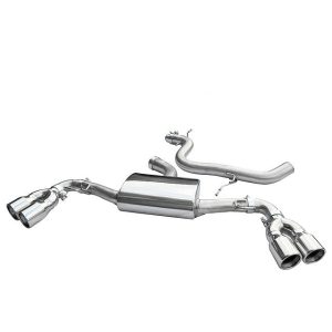 Audi TT 1.8 & 2.0 TFSI (2WD) Quad Exit TailPipes (07-11) Cat Back System
