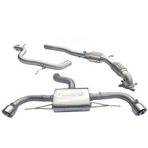 Audi TT 1.8 & 2.0 TFSI (2WD) Dual Exit TailPipes (11-14) Turbo Back System (Sports Cat)