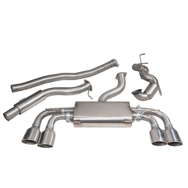 Volkswagen Golf R Mk7 (13-18) & Mk7.5 (18-20) Turbo Back System (Sports Cat & Resonated) - Non-Valved