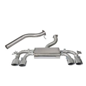 Volkswagen Golf R Mk7 (13-18) & Mk7.5 (18-20) Cat Back System (Non-Resonated) - Valved