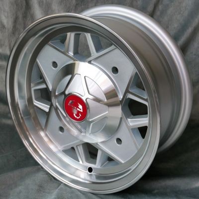 Maxilite Abarth style wheels 5x12 silver/diamond cut