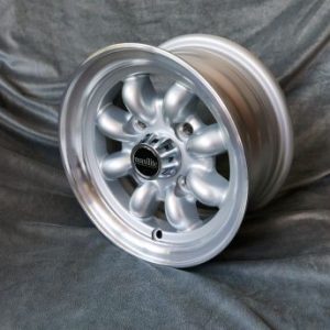 Maxilite Minilite style wheels 5x10 silver/diamond cut