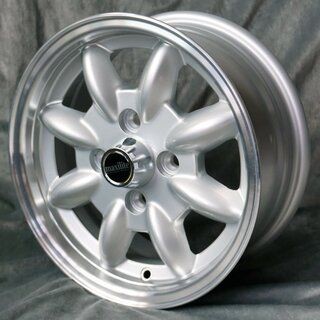 Maxilite Minilite style wheels 5.5x13 silver/diamond cut