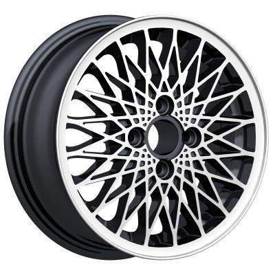 Maxilite Turbo style wheels 6x15 black/diamond cut