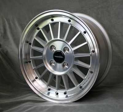 Maxilite WCHE style wheels 7x15 silver/diamond cut