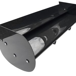 REVERIE Universal Dual-Element Motorsport Carbon Rear Wing Kit (Straight) Adjustable Clam/Boot/Roof Mounted