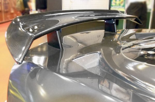 Lotus Models Rear End Lotus Exige/Elise S2 Carbon Rear Wing Kit (Curved Drop-End) - 225mm ...