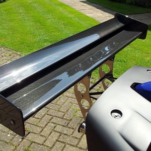 REVERIE Ariel Atom 3 Dual-Element Carbon Rear Wing (Straight) - 225/110mm Chord x W1360mm, Adjustable