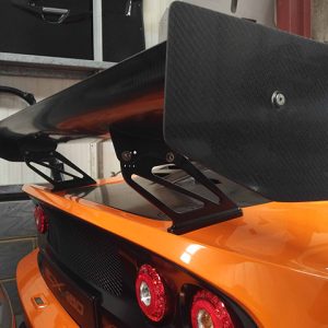 Reverie Lotus Exige S3 V6 High-Downforce Full Race Carbon Rear Wing Kit - 310mm Chord, Adjustable Clam Mounted