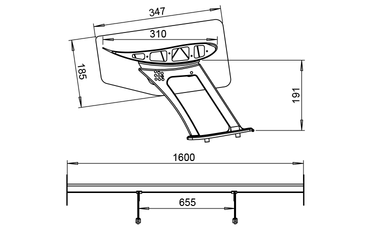 REVERIE Aston Martin Vantage (05 - 17) GTE Style Carbon Rear Wing Kit (Straight) - 310mm Low-Drag Chord x W1600mm - Image 8