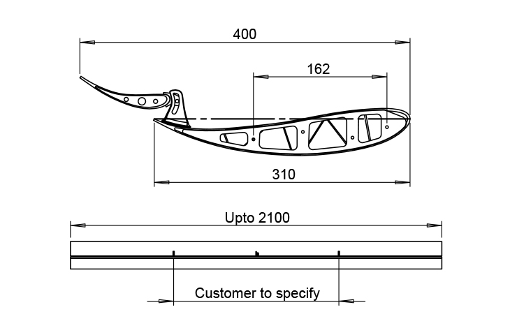 REVERIE top mounted dual element rear wing - Image 7