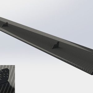 Reverie 310mm Chord High Downforce Top-Mounted Carbon Fibre Rear Wing