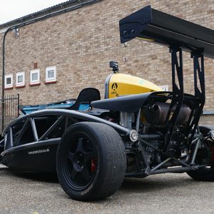 REVERIE Ariel Atom 3 Dual-Element Carbon Rear Wing (Straight) - 225/130mm Chord x W1360mm, Adjustable