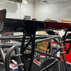 Caterham Carbon Rear Wing Kit (Straight) - 225mm Chord, Adjustable Roll Cage Mounted