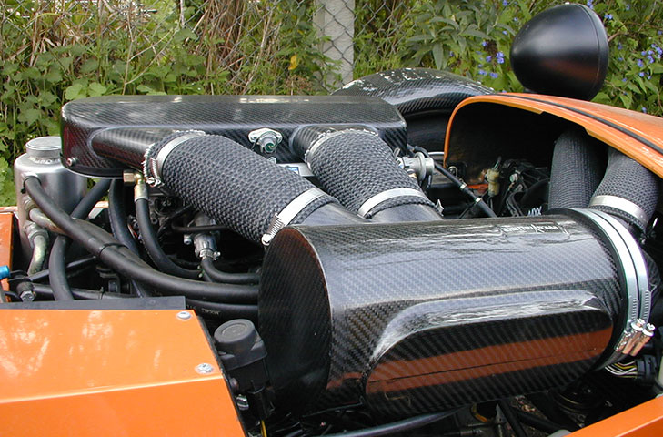 REVERIE Caterham 7 Blackbird (00 - 01) Carbon Fibre Air Induction Kit - Image 2