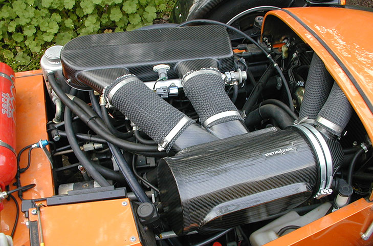 REVERIE Caterham 7 Blackbird (00 - 01) Carbon Fibre Air Induction Kit - Image 4