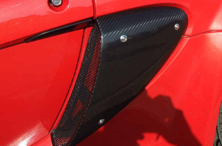 REVERIE Lotus Exige S2 (01 - 11) Carbon Fibre Side Intake Scoops - 3 Holes, Pair - Image 3