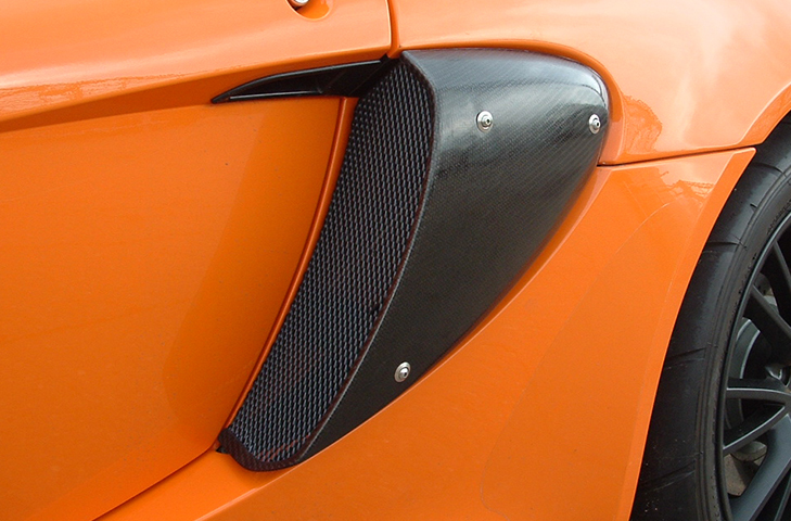 REVERIE Lotus Exige S2 (01 - 11) Carbon Fibre Side Intake Scoops - 3 Holes, Pair