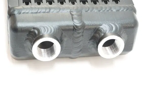 CSF UNIVERSAL DUAL-PASS OIL COOLER W/ DIRECT FITMENT FOR PORSCHE 911 CENTER FRONT OIL COOLER (RS STYLE) - M22 X 1.5 CONNECTIONS - Image 4