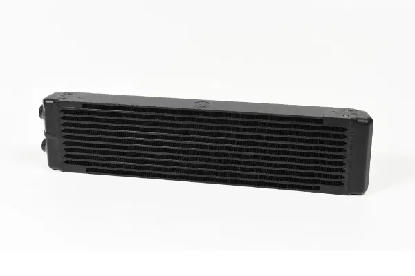 CSF UNIVERSAL DUAL-PASS OIL COOLER W/ DIRECT FITMENT FOR PORSCHE 911 CENTER FRONT OIL COOLER (RS STYLE) - M22 X 1.5 CONNECTIONS