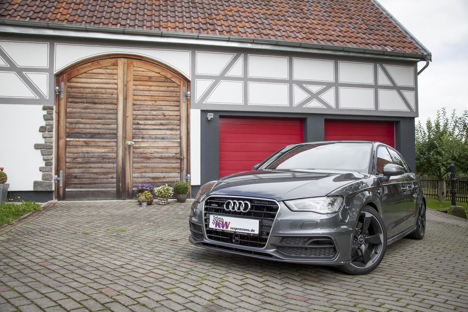 kw v1 coilovers for audi a3 (8v) w/o elec. dampers inc. hatchback/sportback 2wd only with twist beam ra susp strut Ø 50mm 05/12
